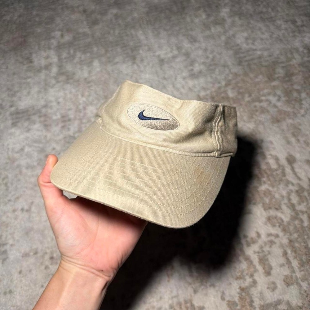Y2K Nike Unisex Adults Beige Golf Visor Sttrapback OSFM